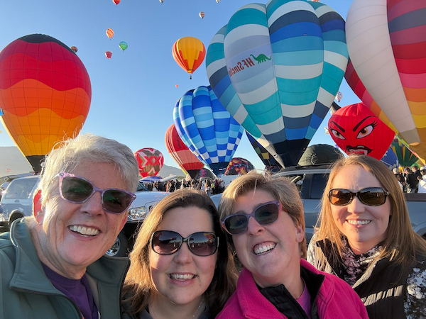 Pilot and crew at Albuquerque Balloon Fiesta