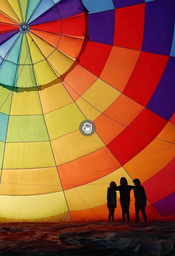 Kids silhouette inside Calypso